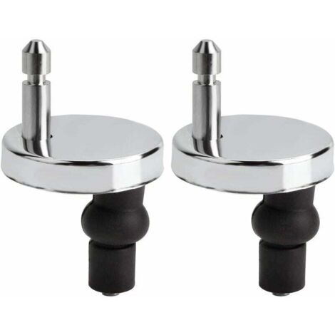 Kit de fijación universal para asiento de inodoro Macaron: compatible con la mayoría de los asientos de inodoro estándar con sistema de bajada automática fácil de instalar. (1/4)