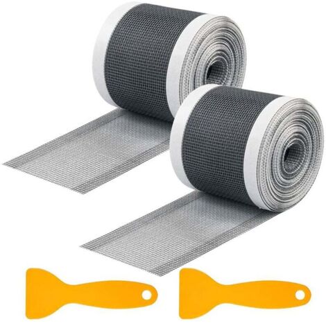 Colador de desagüe para ducha de 7,1 cm, rectangular, desechable y cortable, 10 m de longitud, con espátula de plástico para cocina, baño, bañera y balcón.
