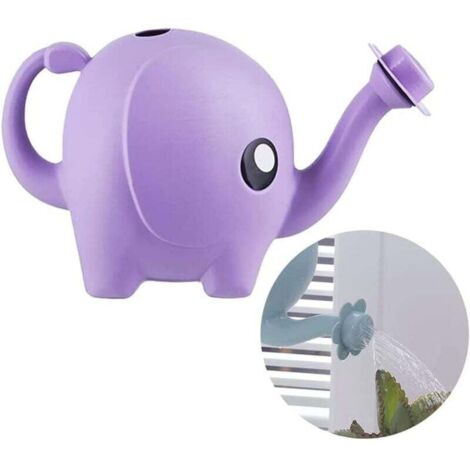 Regadera de polipropileno KZQ, 25 x 15 x 11 cm, 1 l (violeta), exquisita para plantas de interior y exterior (1/4)