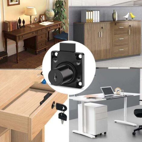 Juego De 10 Cerraduras De Leva Con Llave 30 Mm Aleación De Z Silver