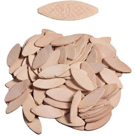 (aprox. 100 piezas) Láminas de carpintero/placas de unión/espigas planas/conectores de madera de haya, herramienta de amarre, pintura para madera (1/4)