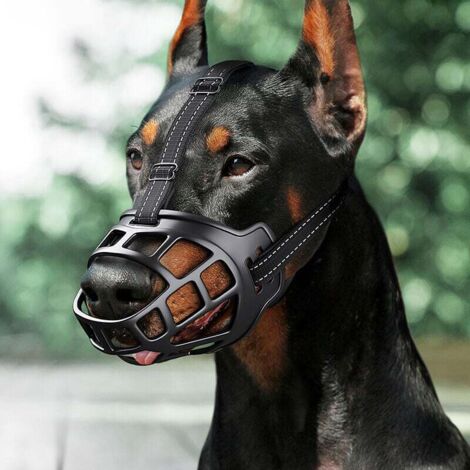 Bozal para perro, bozal para perro con malla transpirable y diadema de nailon resistente, previene mejor las mordeduras, masticaciones y ladridos del hocico.