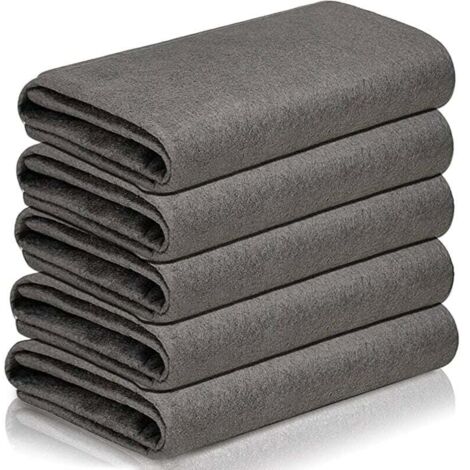 KZQ Paño de limpieza mágico grueso, paño de limpieza de vidrio profesional sin rastro, 5 piezas de paño de limpieza de ventanas de microfibra reutilizable (1/4)