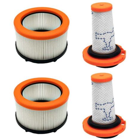 KZQ Juego de 4 filtros para Rowenta X-FORCE FLEX 9.60, filtros para Rowenta X-FORCE FLEX 9.60 y (1/4)