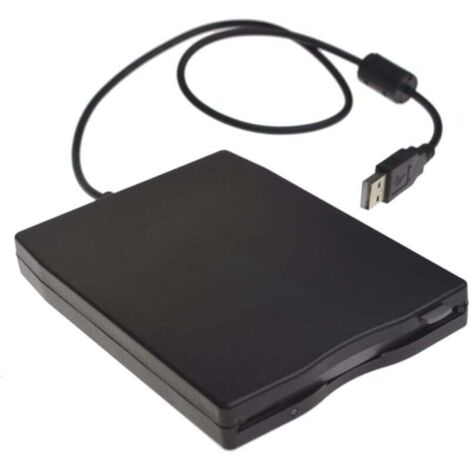 KZQ Unidad de disquete externa USB 2.0 (FDD) compatible con Windows 98SE/ME/2000/XP/WIN7/VISTA/Mac/OS8.6 (negra) (1/4)