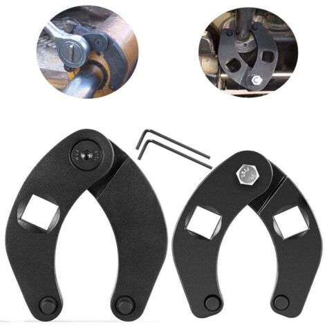 Llave de tuercas ajustable 1266 y llave de tuercas ajustable pequeña 7463 universal para cilindros hidráulicos de la mayoría de maquinaria agrícola y de construcción. (1/4)