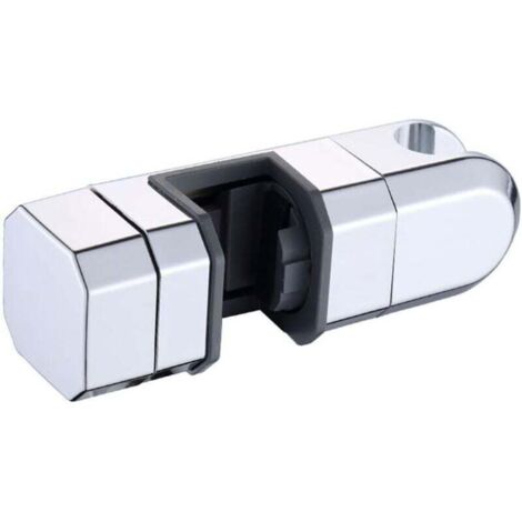 Soporte para cabezal de ducha KZQ, ajuste universal para varillas deslizantes de 15 mm y 30 mm, altura y ángulo ajustables, material ABS resistente a arañazos, opciones de color plateado y negro (plat (1/3)