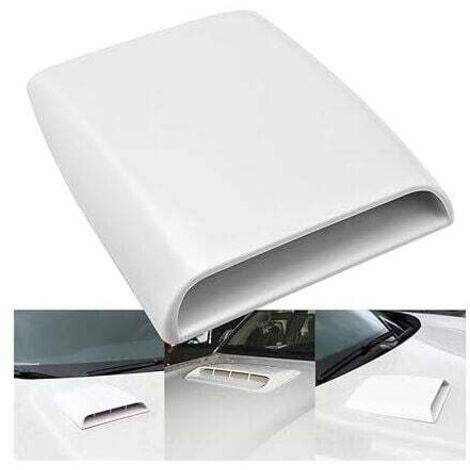 Rejilla de aire decorativa universal KZQ para el capó (blanca) (1/4)