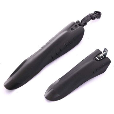 KZQ Guardabarros universales para bicicleta, de cobertura completa, gruesos y anchos, para ciclismo de montaña y carretera, color negro (2 unidades) (1/4)