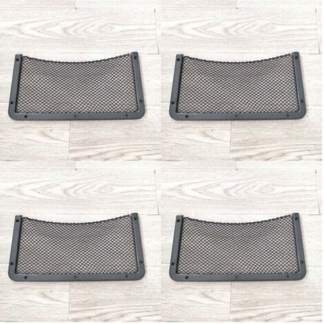 Red de almacenamiento para coche (41,5 x 21,5 cm), organizador de bolsillo para coche, bolsa para utensilios, autocaravanas, barcos y hogar. Red elástica. (1/4)
