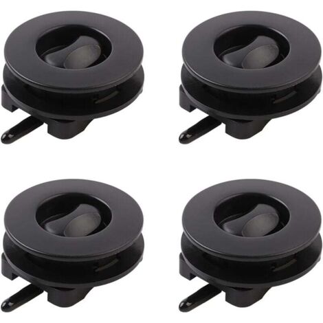 KZQ - 4 clips universales para alfombras, clips para alfombrillas de coche, clips para ojales de alfombra, clips de fijación con hebilla antideslizante, adecuados para alfombras. (1/4)