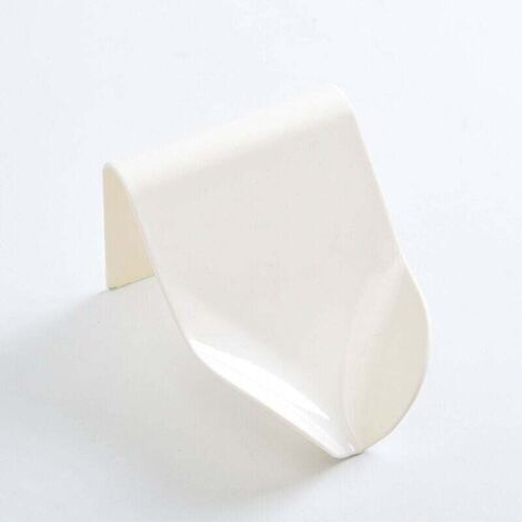 KZQ Jaboneras para baño, jabonera individual con desagüe para ducha, juego de 3 jaboneras, color blanco (1/2)