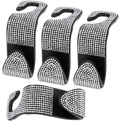 KZQ Juego de 4 ganchos para asiento de coche, ganchos de almacenamiento para coche, ganchos de almacenamiento universales para colgar ropa, bolsos y bolsas de compras (1/4)