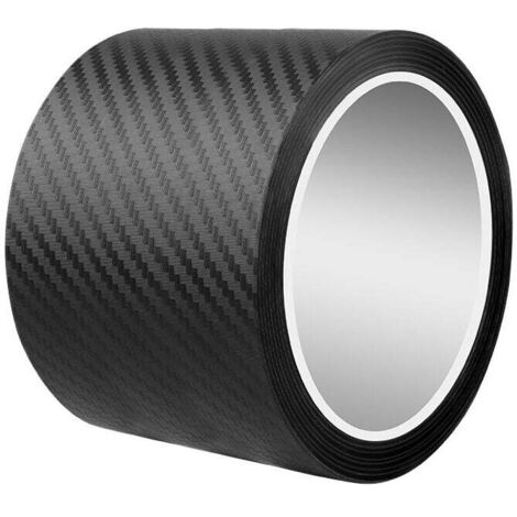Protector universal de umbral de puerta de coche KZQ, 5 m, adhesivo de fibra de carbono, protector de umbral de puerta (5 cm x 5 m) (1/4)