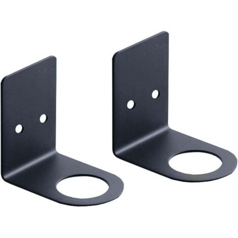 KZQ Dispensador de jabón, bomba de pared, de mano, para colgar, para champú, loción, cocina y baño (abertura de 33 mm, negro) (1/2)