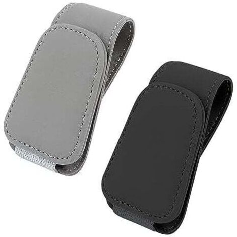 KZQ - Soporte universal para gafas de sol de coche (4,5 x 9,5 x 3 cm, 2 unidades) (1/4)