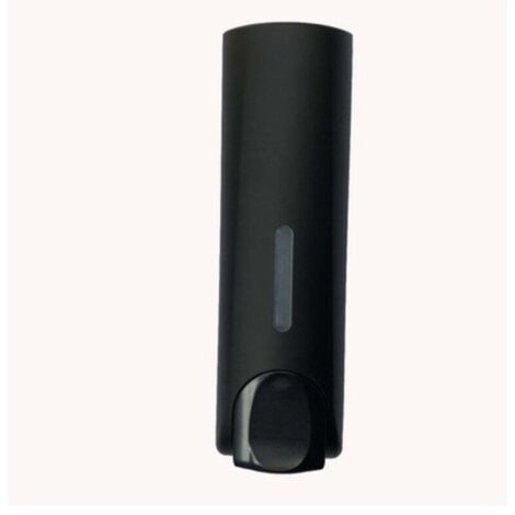 KZQ Dispensador de jabón de pared negro mate para gel de ducha, champú y acondicionador (21,5 x 7,5 x 6,2 cm) (1/4)