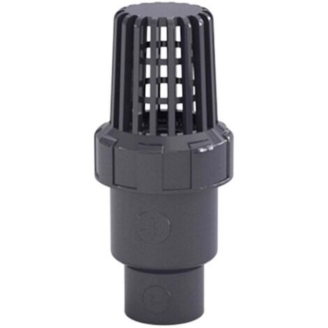 KZQ Válvula de pie, válvula antirretorno con bola de succión, filtro antirretorno de 32 mm, válvula antirretorno para bomba de piscina de PVC (diámetro interior 32 mm)