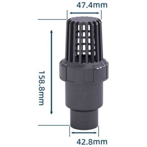 Filtro De Succión Tipo Canasta Con Válvula De Pie Y Retención 1/2" A 2" - Ideal Para Bombas, Evita Retroceso De Líquidos