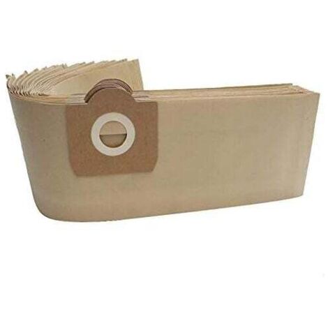 Bolsas de aspiradora KZQ (12 unidades) para Karcher 6.959-130.0 MV 3 / WD 3.xxx/A 22xx / A 25xx / A26xx / SE 4001, 4002 (1/4)