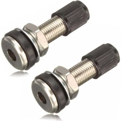 KZQ 2 piezas de vástagos de válvulas y tapas antipolvo para neumáticos de motocicleta y automóvil (1/4)