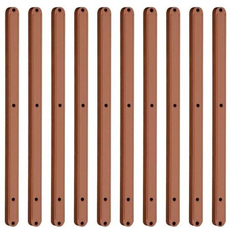 KZQ 5 pares de guías de plástico para cajones, guías para cajones de 298 mm, color marrón (1/4)