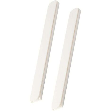 KZQ 4 piezas (2 pares) Correderas multifuncionales reemplazables para cajones, autoadhesivas, blancas, 26,4 x 3 cm (1/4)