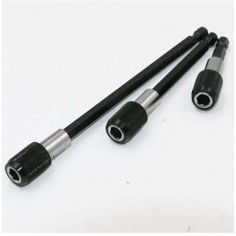 KZQ - Juego de 3 portapuntas magnéticos de cambio rápido de 1/4 de pulgada para destornillador inalámbrico, apto para taladro, destornillador y tornillo roscado. (1/4)