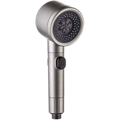 KZQ Cabezal de ducha universal con filtro, 3 modos de pulverización y botón de pausa, cabezal de ducha de alta presión para baño, cabezal de ducha ajustable para uso doméstico. (1/3)