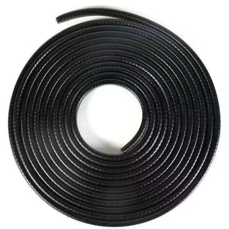 KZQ Protector de borde de puerta de coche, tira de sellado de goma universal de 5 m, para coche, camión, ATV, barco, multifuncional, sin pegamento, PVC, color negro