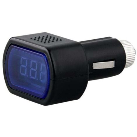 KZQ Probador de batería de coche con LED para encendedor de cigarrillos, indicador de voltaje y voltímetro (1/4)