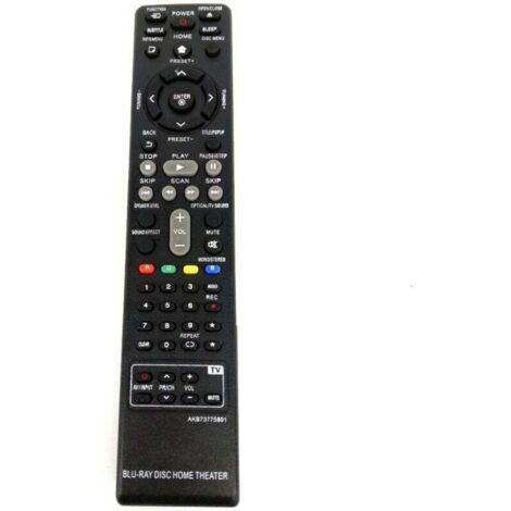 KZQ Control remoto de repuesto AKB73775801 para sistemas de cine en casa LG Blu-ray Disc BH5140S, BH5140, LHB655, BH4030S, BH6530TW, BH5440P y LHB655FB. (1/4)