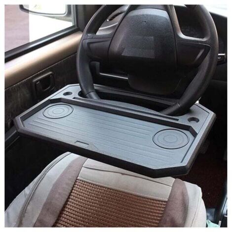 KZQ - Soporte para tableta de coche, soporte para portátil, escritorio multifuncional para volante de coche, mesa para volante, mesa para portátil, mesa para coche, bandeja para volante, escritorio de