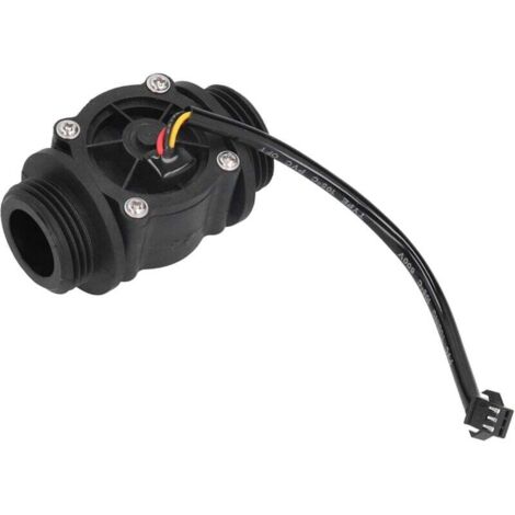 Sensor de flujo de agua líquida de efecto Hall KZQ G1in, 1-60 l/min, para dispensador de calentador de agua, lector de tarjetas, CC 3-24 V (1/4)