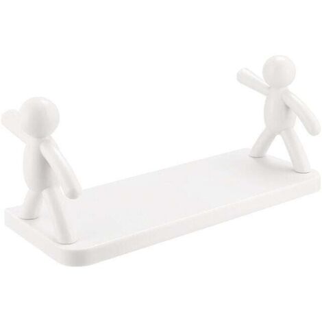 Estante flotante de plástico para pared de baño: organizador de maquillaje, organizador de especias, sin perforaciones, para pared, estantería de pared, expositor, estantes flotantes, estantería de al (1/4)