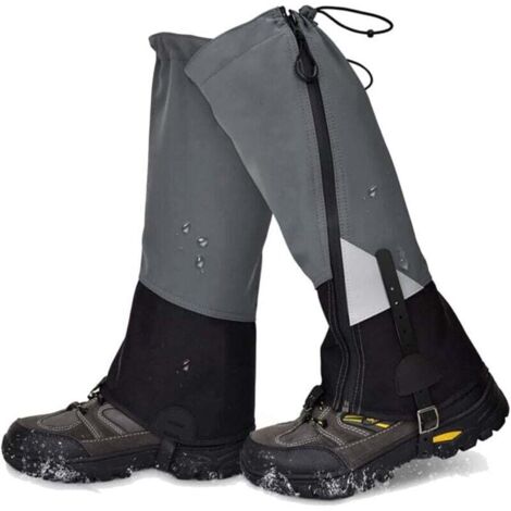 KZQ Calentadores de piernas para exteriores, senderismo, impermeables, para caza, escalada, acampada, turismo de invierno, nieve, cubrepiés. (1/4)