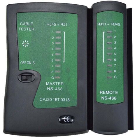 KZQ 1 pieza comprobador de línea instrumento de medición cable telefónico de doble uso (10 × 9,5 × 2,7 cm) (1/3)