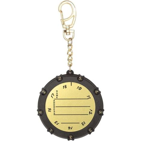KZQ Contador de Golf Portátil, Contador de Golpes de Golf, Putt y Tiro, 18 Hoyos, con Ruedas de Números, Mini Contador de Accesorios con Llavero (7,5 x 1,5 cm) (1/4)