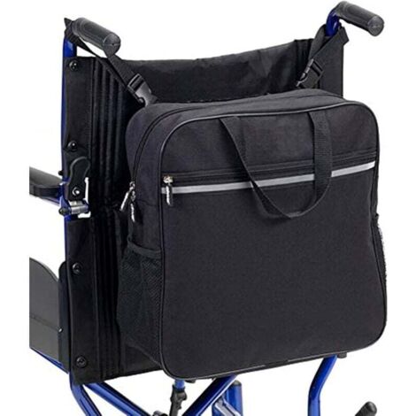 KZQ Práctica bolsa multifuncional para silla de ruedas, bolsa de almacenamiento ligera, mochila universal para silla de ruedas. (1/4)