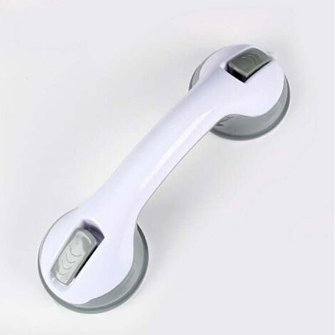 KZQ Barra de apoyo con ventosa para ducha, 2 barras de apoyo para ducha, barra de apoyo para inodoro con ventana salediza, manija de seguridad para bañera, extraíble sin taladrar, para personas ma (1/4)