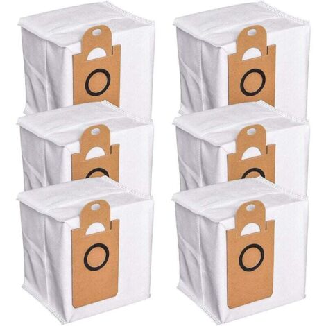Bolsas para polvo impermeables de gran capacidad KZQ (paquete de 6) compatibles con Proscenic M7 Pro M7 Max M8 PRO y Neabot NoMo N1+ N1 Plus N2 (1/4)