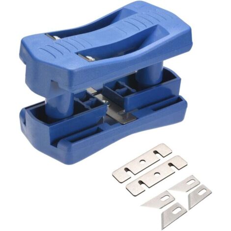 KZQ Herramienta para trabajar la madera, máquina para encolar cantos de madera, bordes de PVC, herramienta manual para recortar colas de madera (1/4)