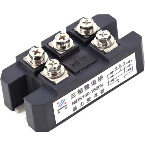 Rectificador de puente de diodos trifásico KZQ MDS 150A 1600V