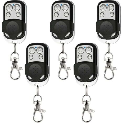 KZQ Control remoto inalámbrico universal para puerta de garaje (paquete de 5) de 433 MHz con cubierta deslizante. (1/4)