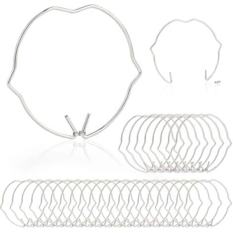 KZQ 30 piezas anillos de fijación de lámpara para focos LED MR16 GU10 de 50 mm, clip de bloqueo MR16 GU10, anillos de fijación de lámpara (1/4)