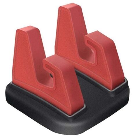 KZQ - Soporte para teléfono móvil (2 unidades), alfombrilla antideslizante de goma para salpicadero de coche, universal, de silicona, color rojo (1/4)