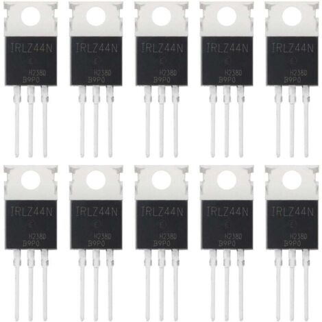 KZQ 10 transistores MOSFET de canal N IRLZ44N IRLZ44 IRLZ44NPBF, 47 A, 55 V, 47 A, 55 voltios, transistores TO-220 (1/4)