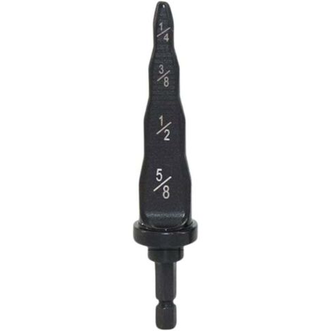 KZQ Herramienta de engarce para tubos de cobre, expansor métrico inglés para taladro manual con mango hexagonal, expansor de tubos (1/4)