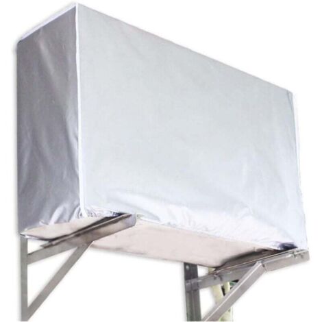 KZQ 2 fundas para aire acondicionado exterior, para bomba de calor, resistentes al polvo, a la nieve, al agua y al sol (90 × 40 × 73 cm)