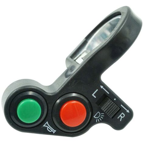 KZQ 1 pieza de interruptor de encendido y apagado de señal de giro de bocina de motocicleta todoterreno multifunción para manillar (1/4)